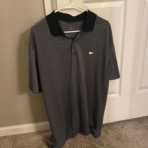 Masters Polo Black striped XL